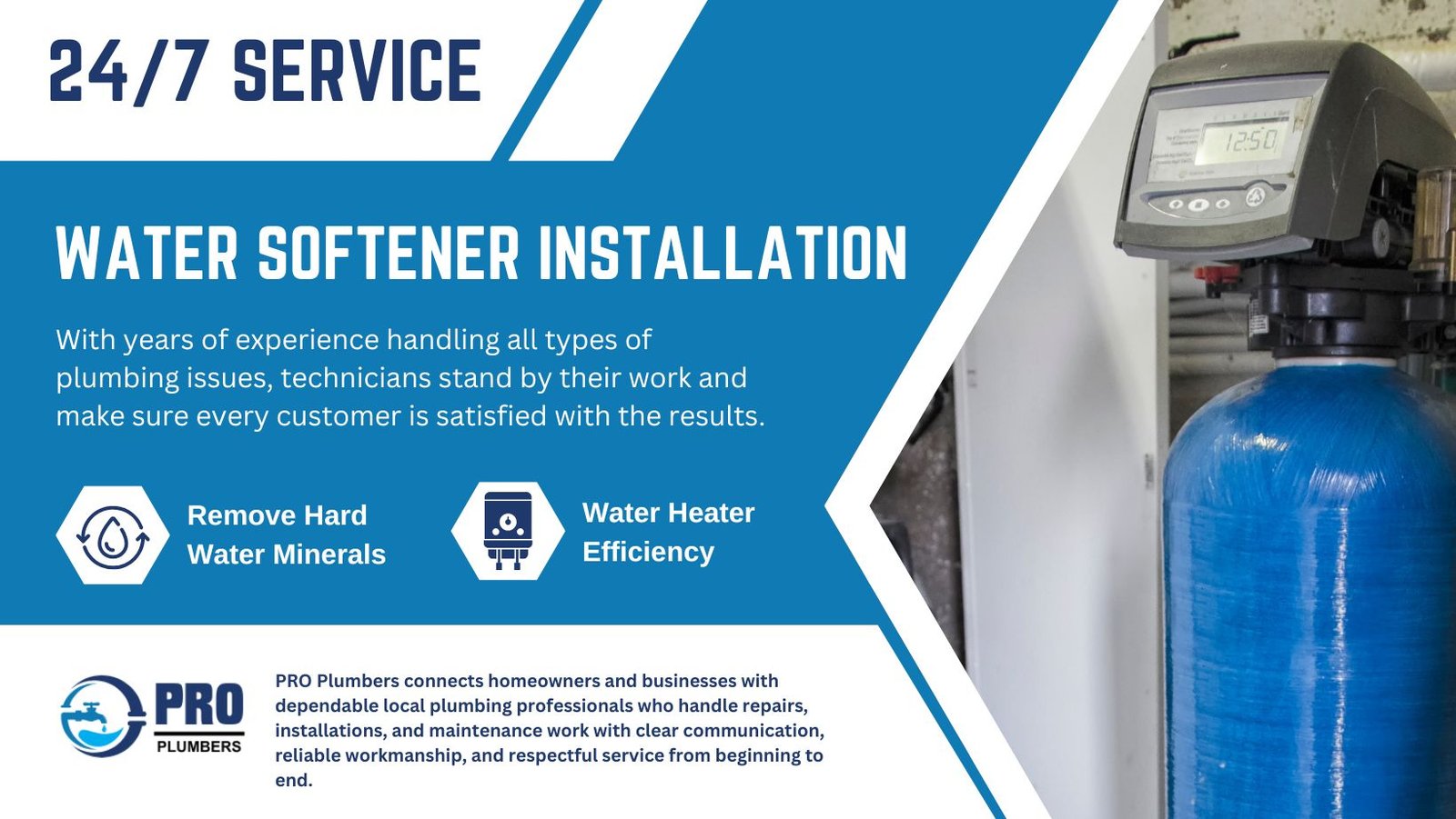 Water softener installation in Roseville, CA